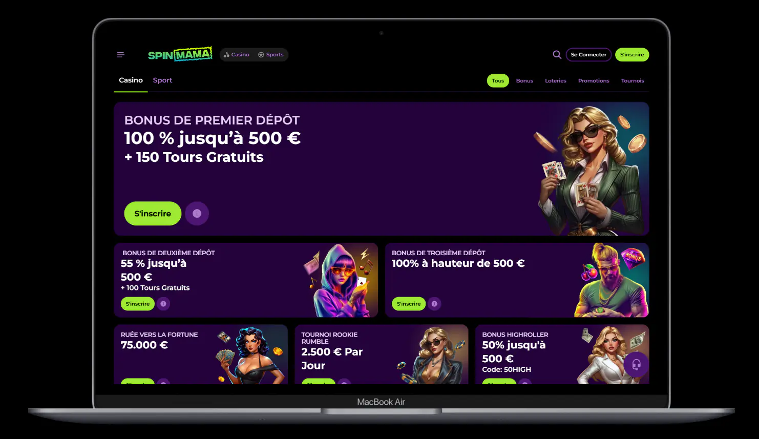 Spinmama Casino Offres